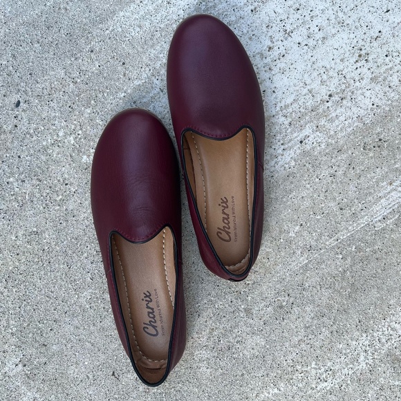 Charix Burgundy Women's Loafers - Picture 16 of 16